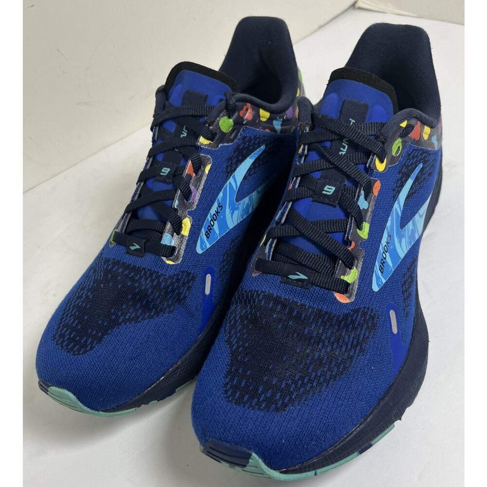 Brooks Woman’s Launch 9 'Bowl O' Road Lace Up Running Shoes Size 8.5 Multicolor